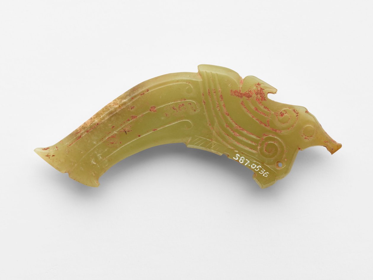 Přívěsek v podobě ptáka, kolem 1050-950 před naším letopočtem od Western Zhou Dynasty Chinese School