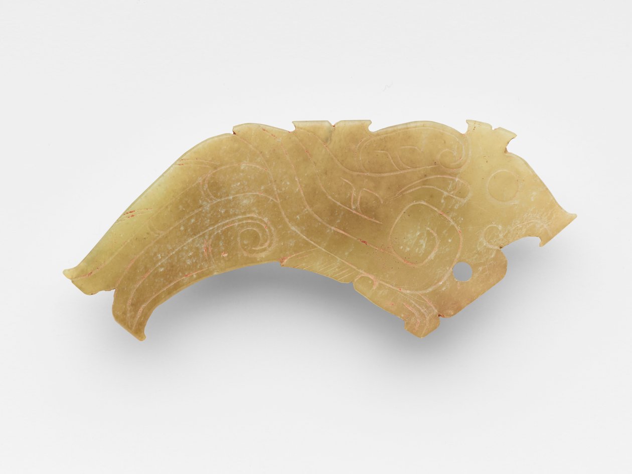 Přívěsek v podobě ptáka, jeden z páru, kolem 1050-950 před naším letopočtem od Western Zhou Dynasty Chinese School