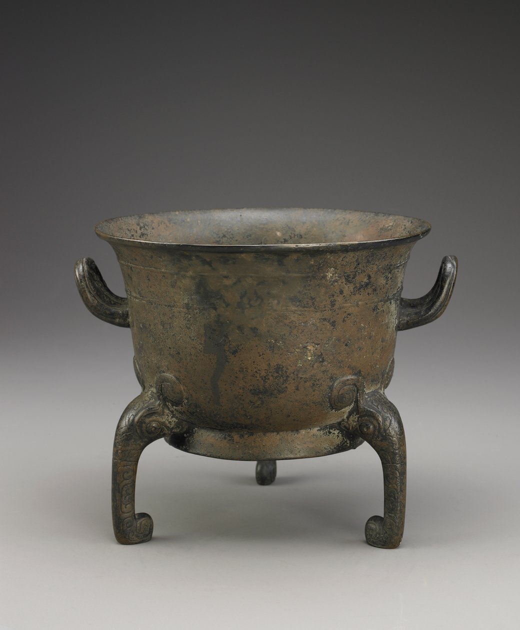 Rituální potravinová nádoba (Yu), cca 1000-900 př.nl (bronz) od Western Zhou Dynasty Chinese School