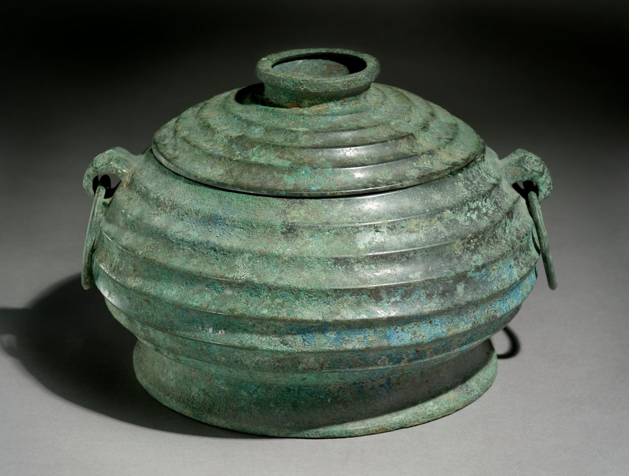 Rituální nádoba na jídlo nebo gui (bronz) od Western Zhou Dynasty Chinese School