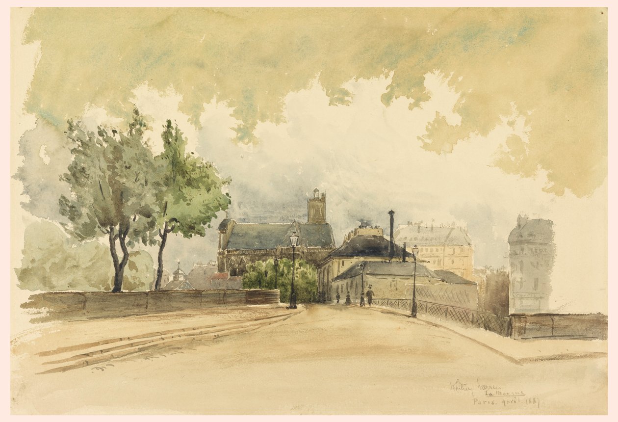 Kresba, The Marque, Paříž, 1887 od Whitney Warren Jr.