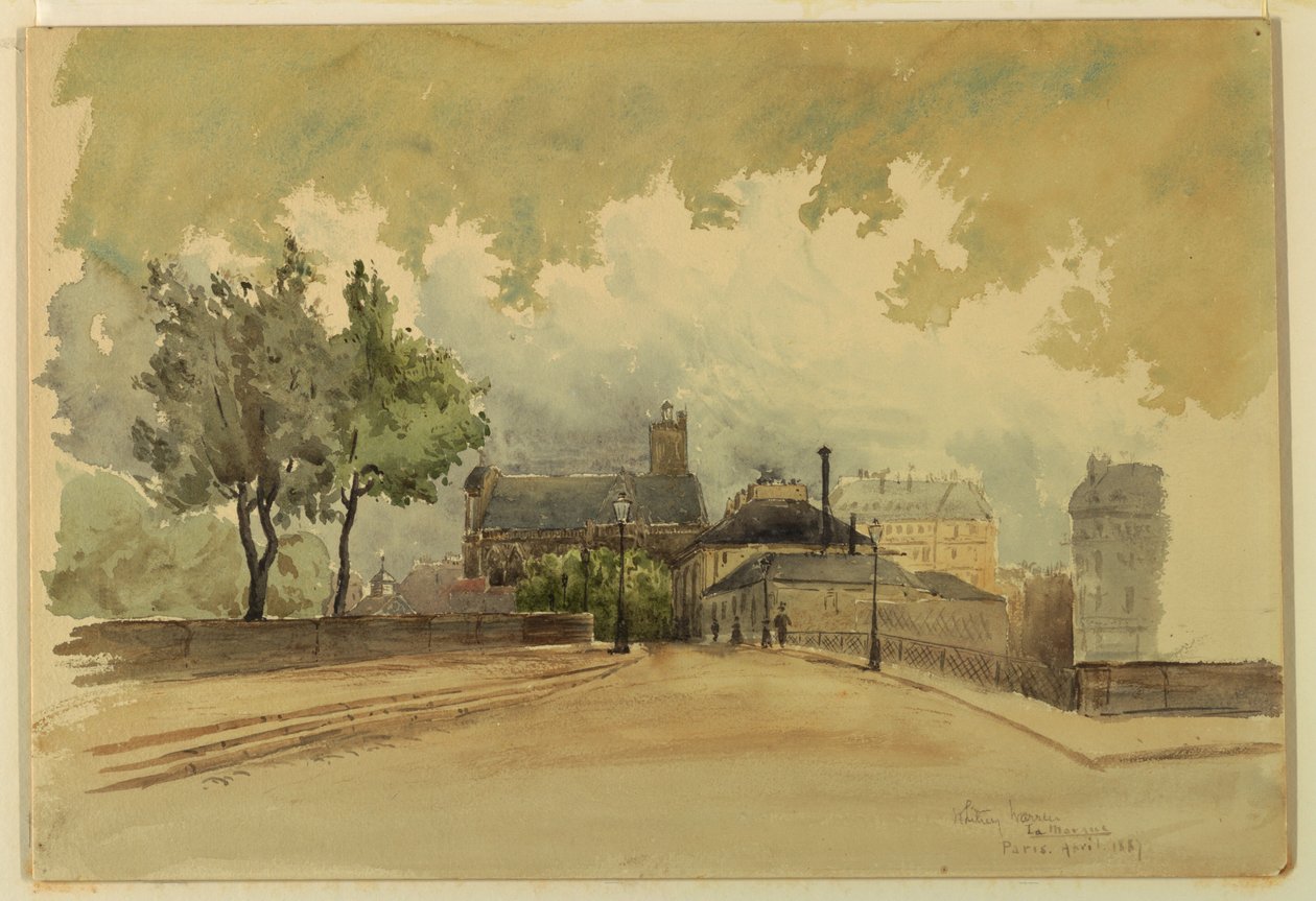 Kresba, The Marque, Paříž, 1887 od Whitney Warren Jr.