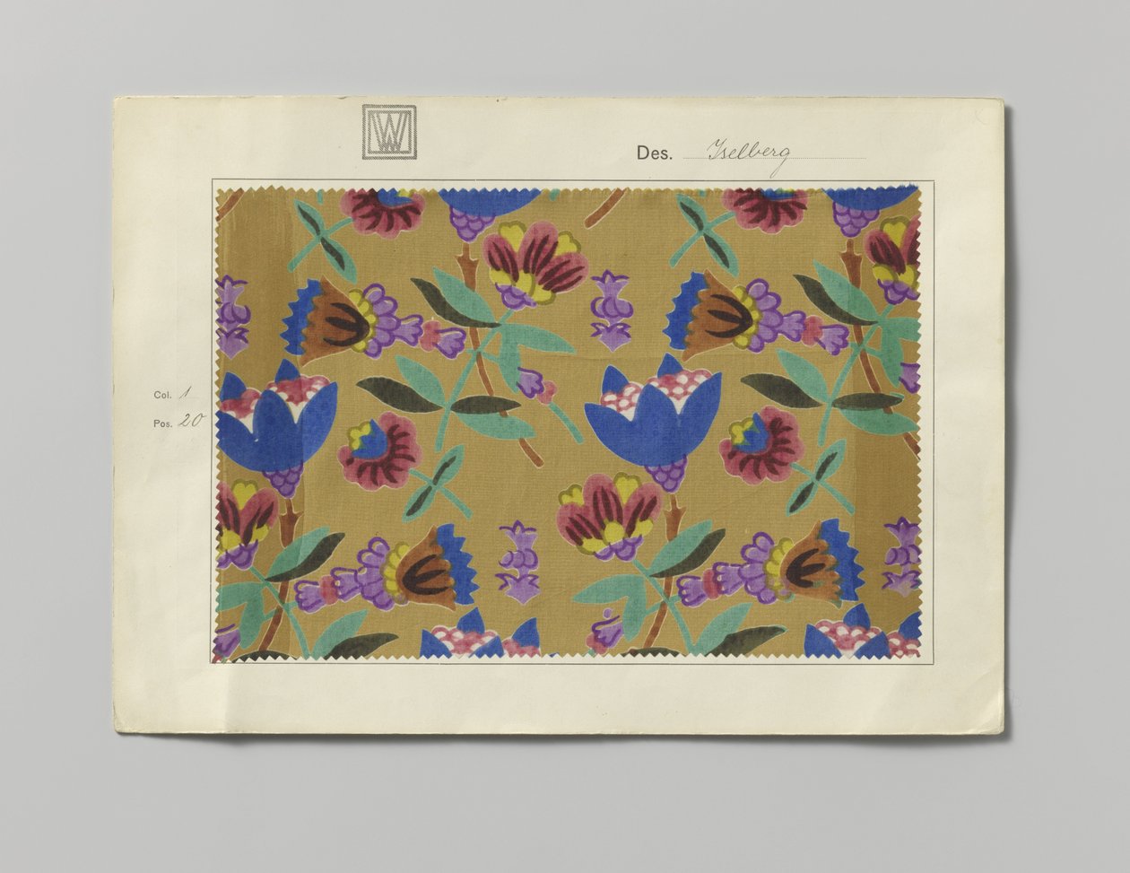 Ocel s potištěnou stranou, design Iselberg od Wiener Werkstätte