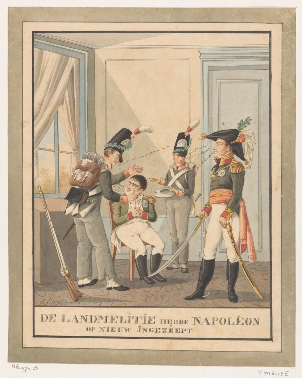 Napoleon je oholený Landmelité znovu namydlili Napoleona (název na předmětu) od Wijnand Esser