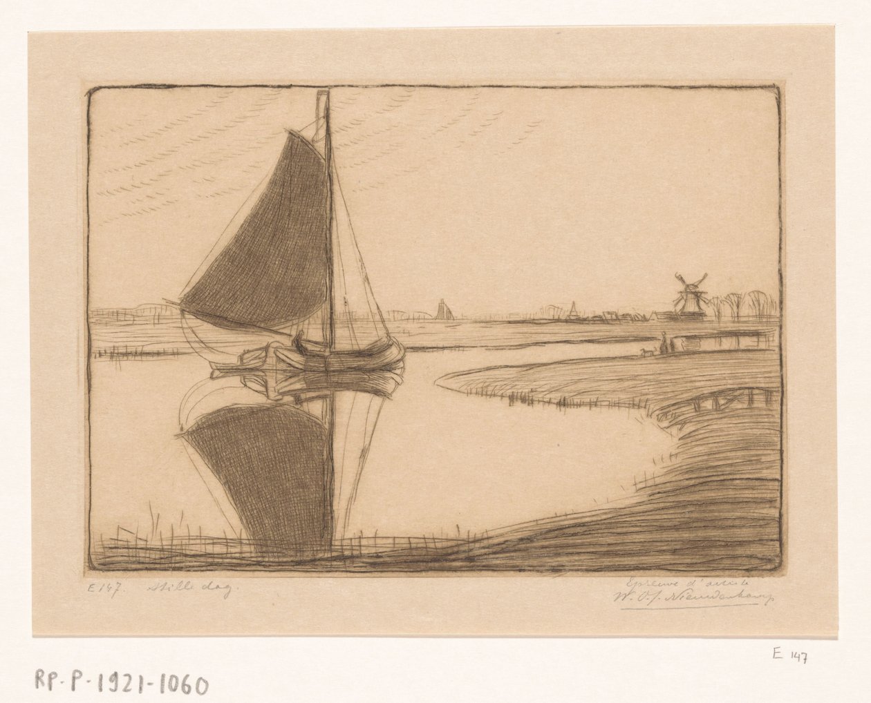 Drecht Tichý den (původní název) od Wijnand Otto Jan Nieuwenkamp (signed by artist)