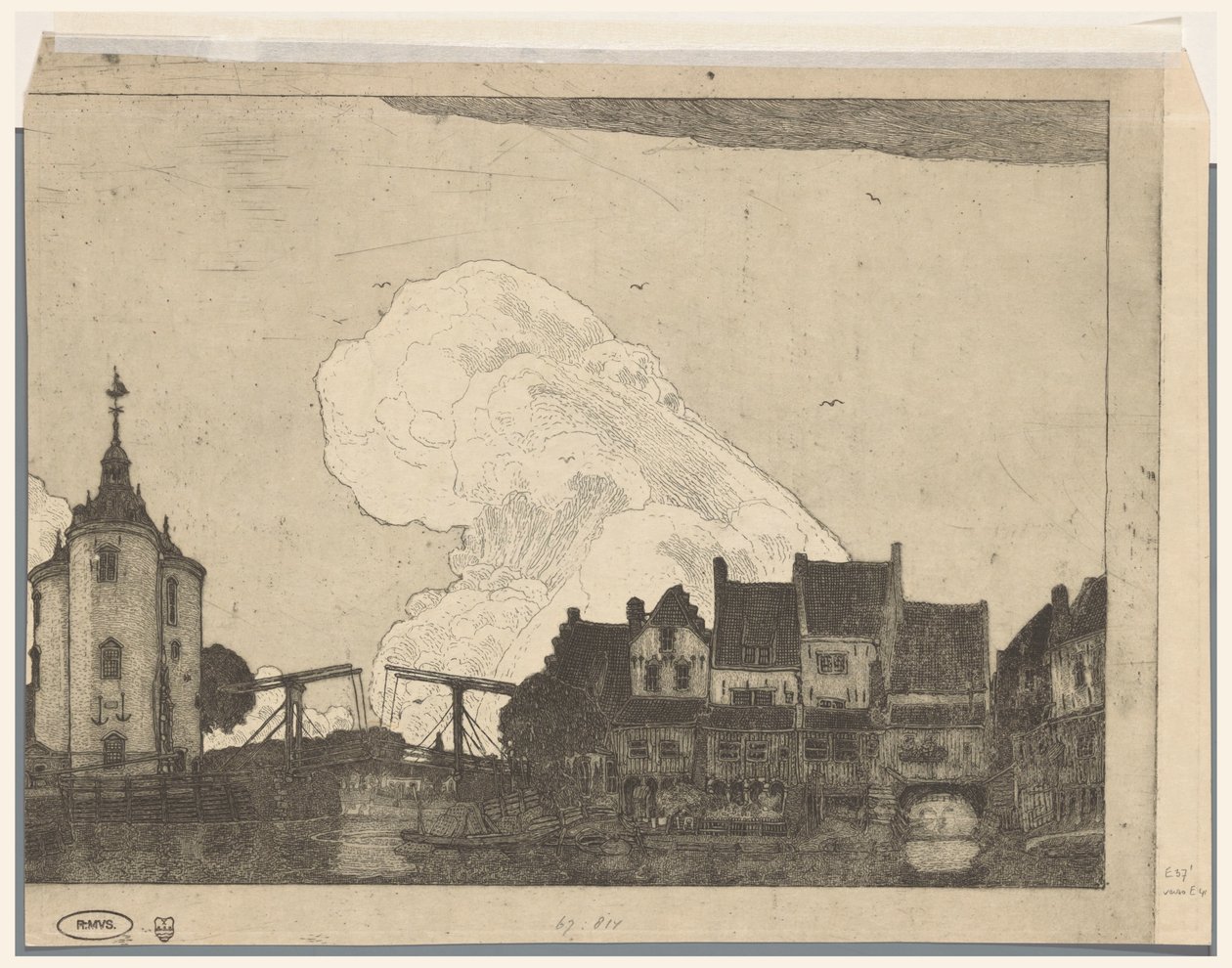 Přístav v Enkhuizenu (původní název) od Wijnand Otto Jan Nieuwenkamp (signed by artist)