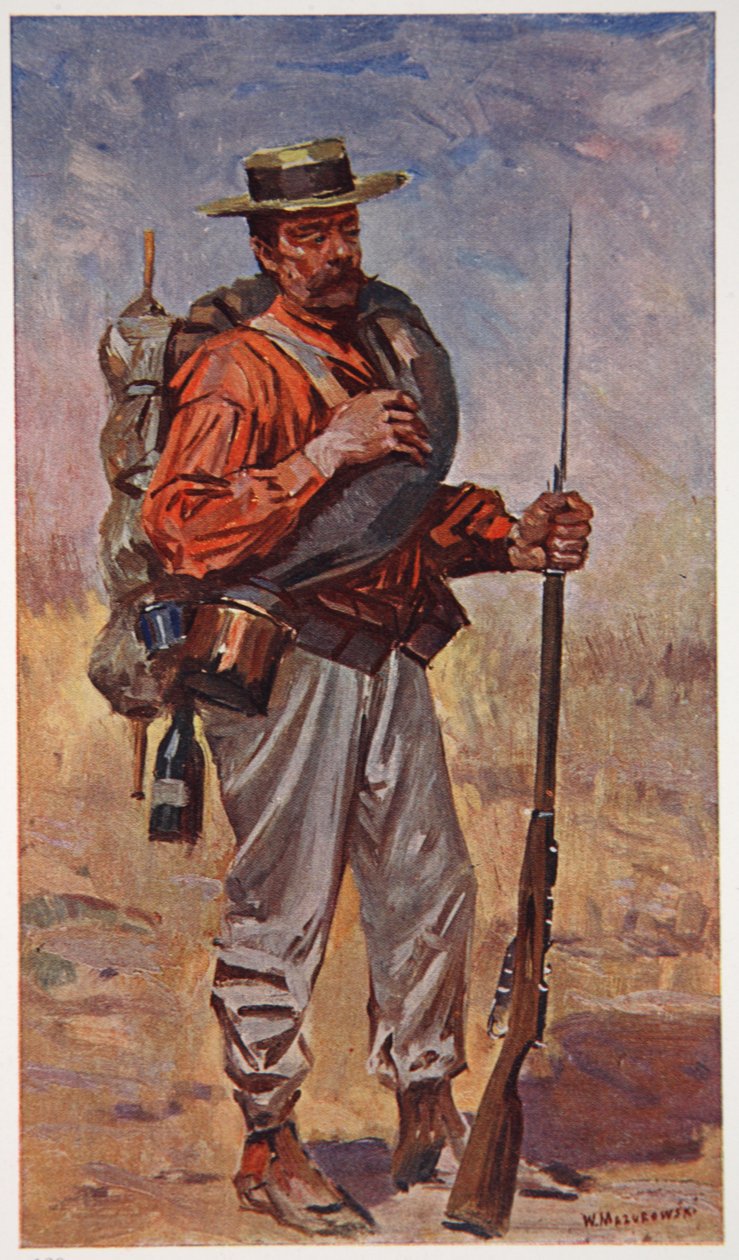 Ruský dobrovolník poblíž Liao-Yang, ilustrace z 