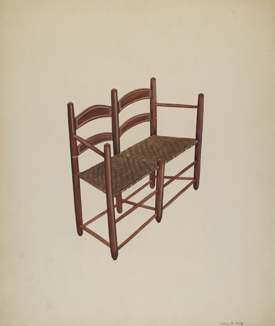 Židle Ox Cart, c. 1939. od Wilbur M Rice