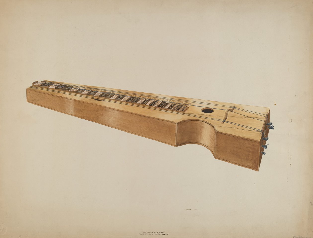 žalmodikon, c. 1937. od Wilbur M Rice