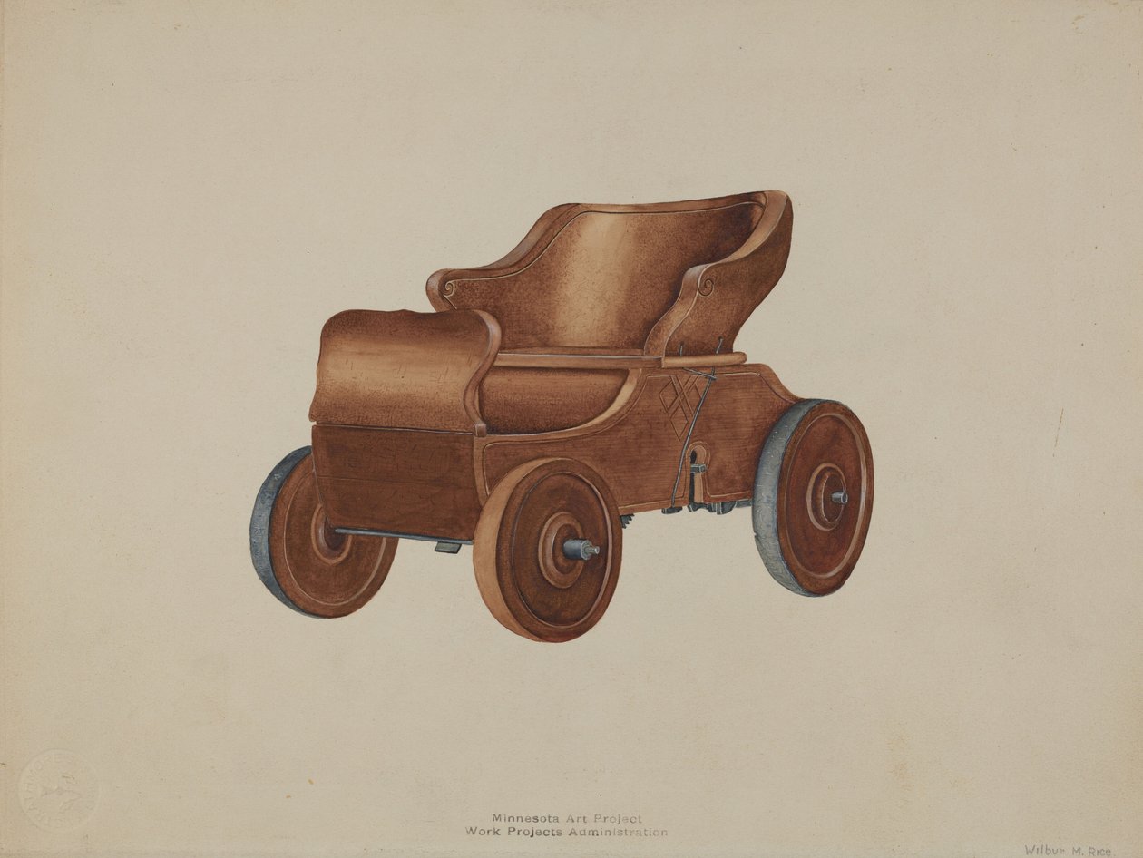 Toy Automobile, c. 1938. od Wilbur M Rice