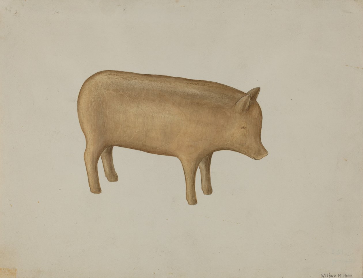 Dřevěné prase, 19351942. od Wilbur M Rice