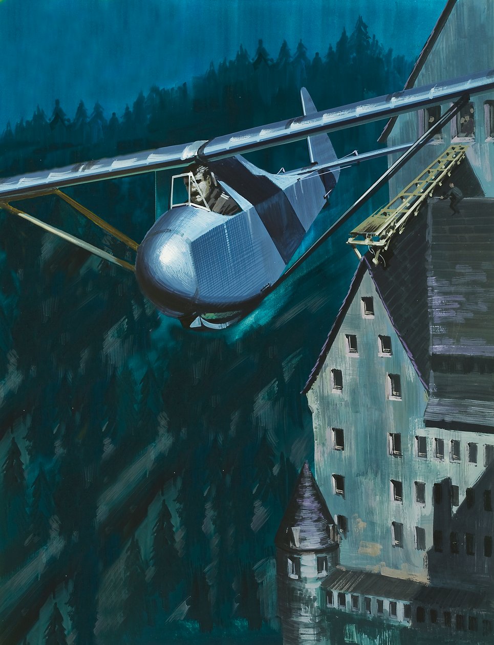 Útěk kluzáku ze zámku Colditz od Wilf (20th century) Hardy