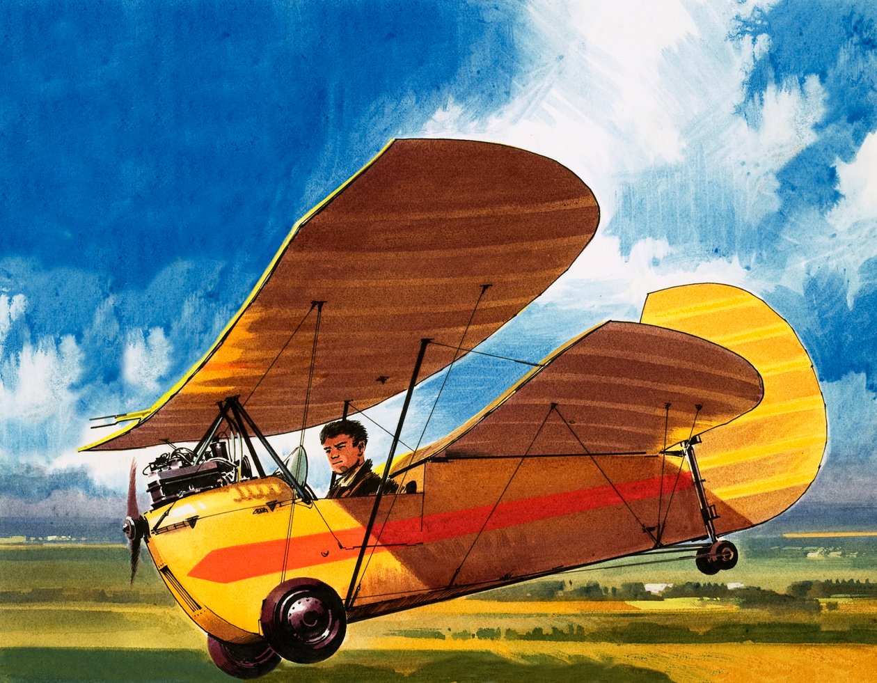 Vynález Henriho Migneta Pou de Ciel od Wilf (20th century) Hardy