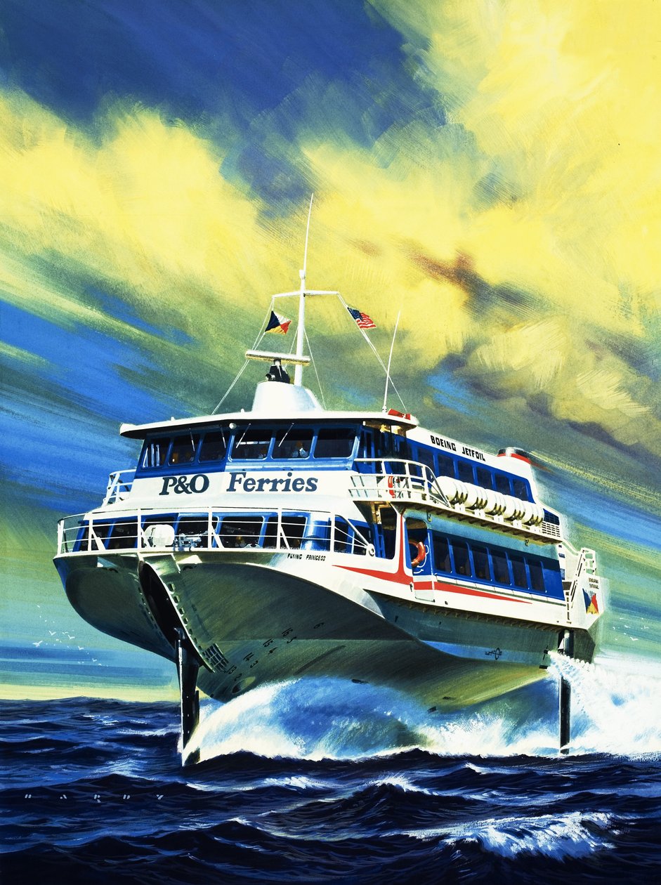 Trajekt Jetfoil PO od Wilf (20th century) Hardy