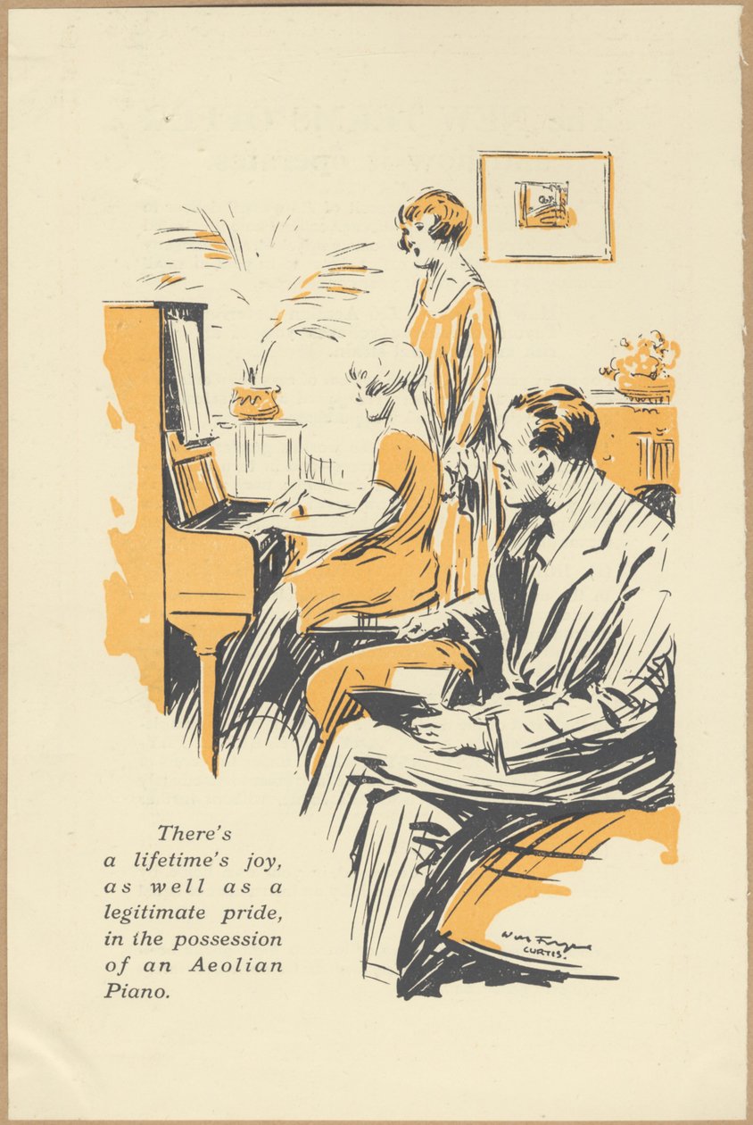 Piana Aeolian Company, 20. léta 20. století od Wilfred Fryer, Curtis Advertising Agency