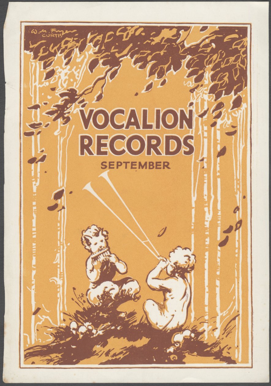Vocalion Records Bulletin, 20. léta 20. století od Wilfred Fryer, Curtis Advertising Agency