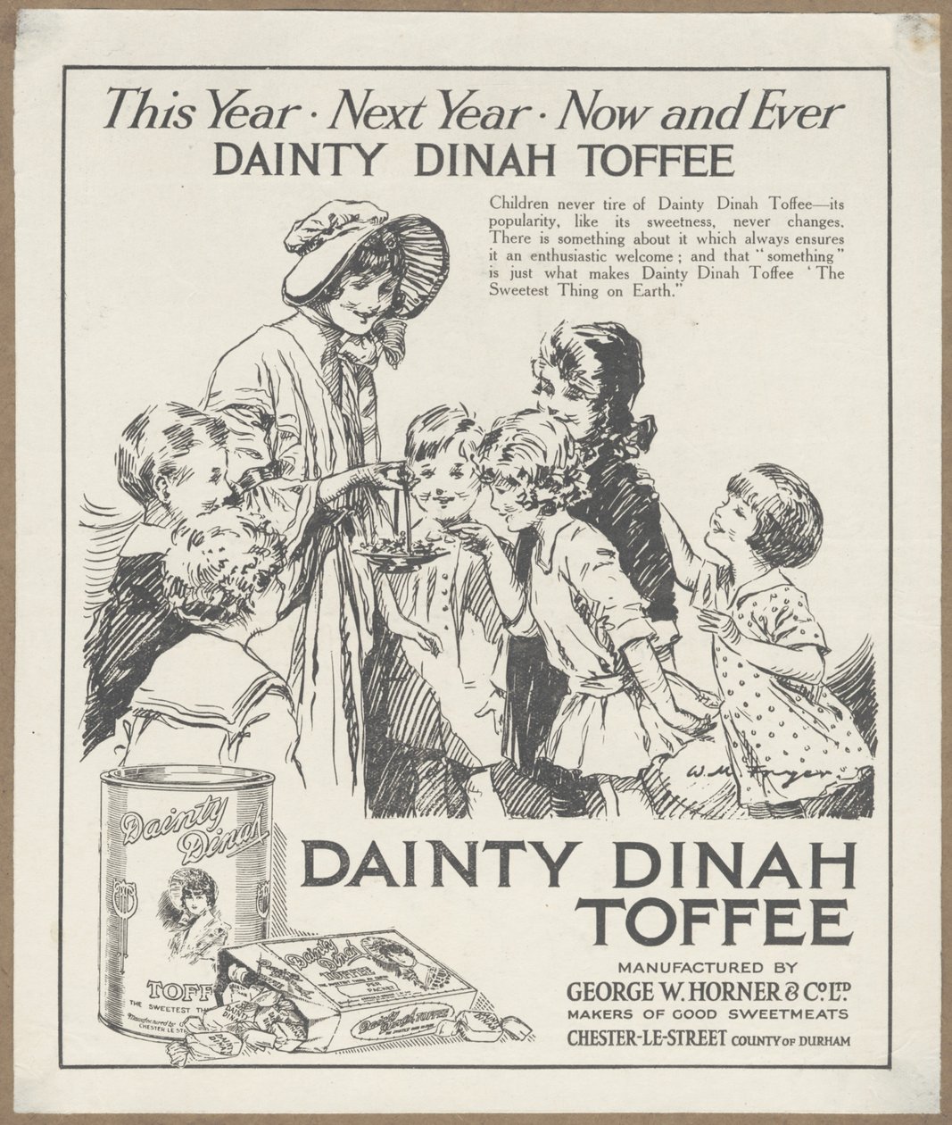 Dainty Dinah Toffee, kolem roku 1920 od Wilfred Fryer