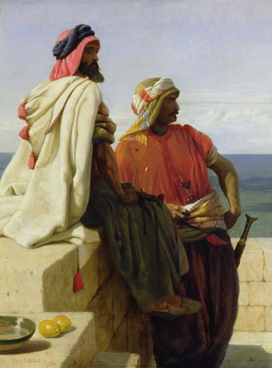 Saracéni před jejich pozicí, 1864 od Wilfred Vincent Herbert
