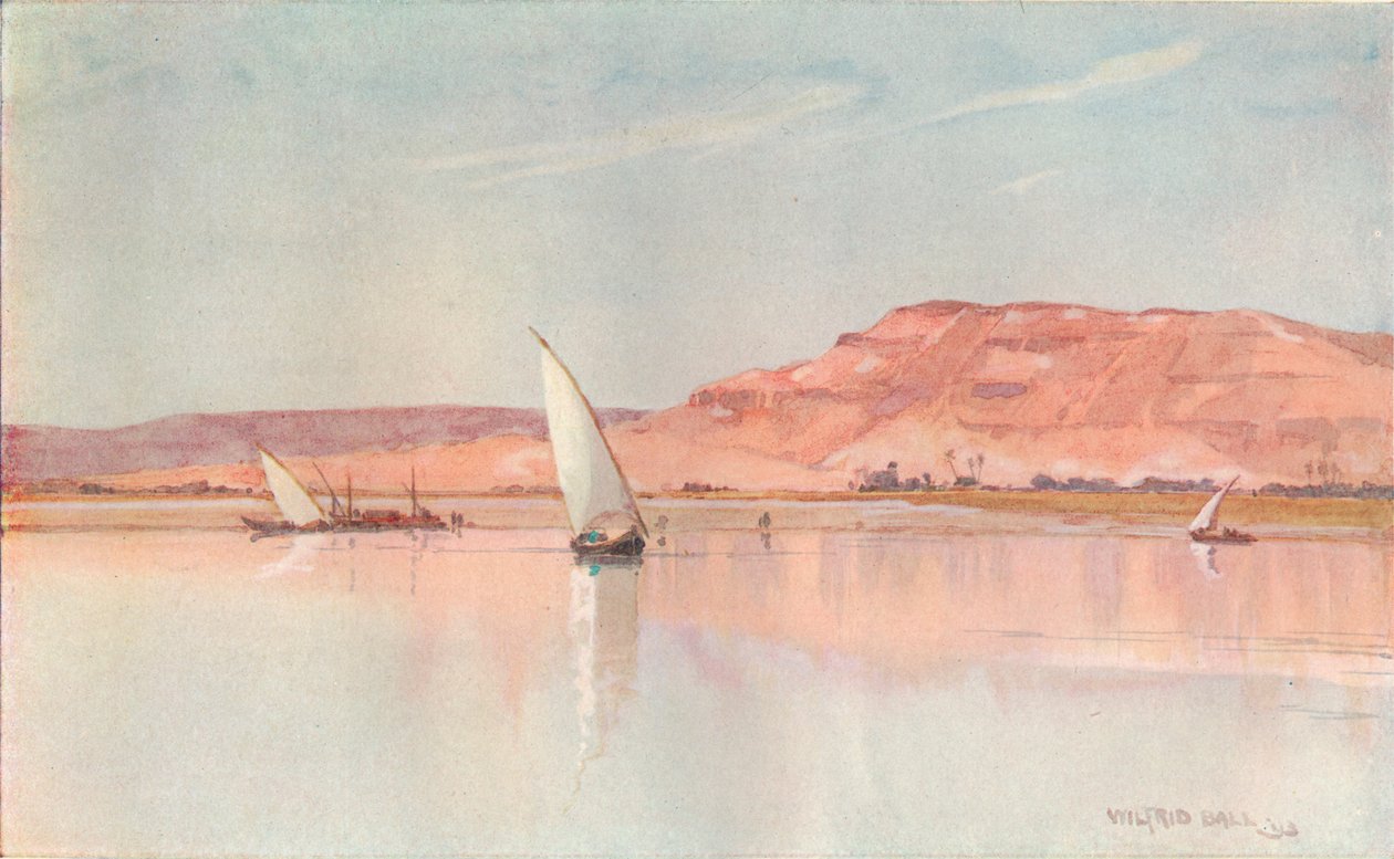 Na Nilu, c1900 od Wilfrid Williams Ball
