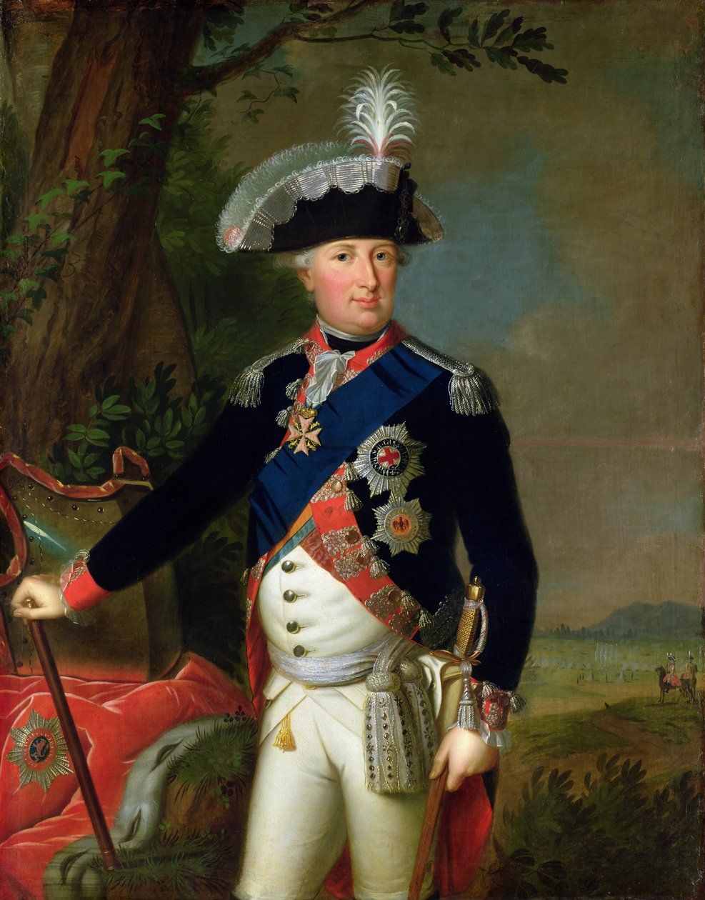 Wilhelm IX (1743-1821) Landkrabě Hessen-Kassel, kolem 1795 od Wilhelm Boettner