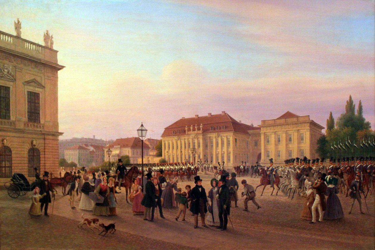 průvod před královským palácem od Wilhelm Brücke