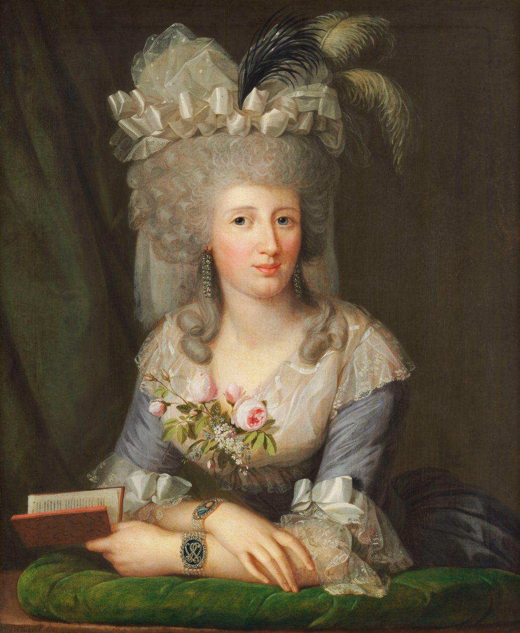 Portrét Karoline von Schlotheim (1766-1847) od Wilhelm Böttner