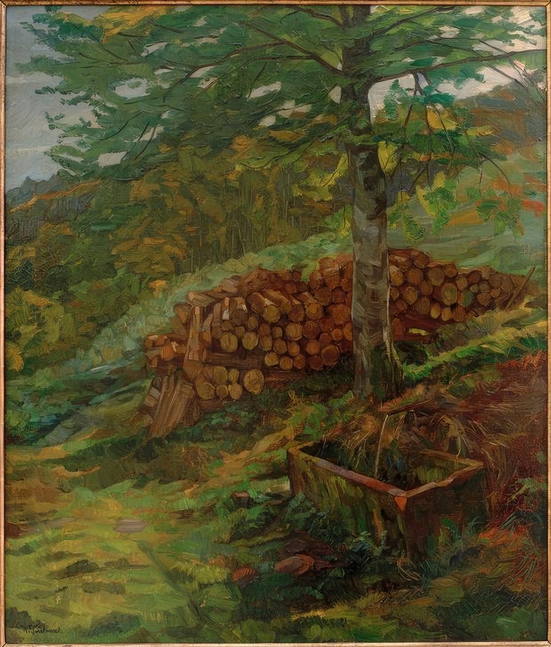 Siegfriedova fontána v Odenwaldu od Wilhelm Trübner
