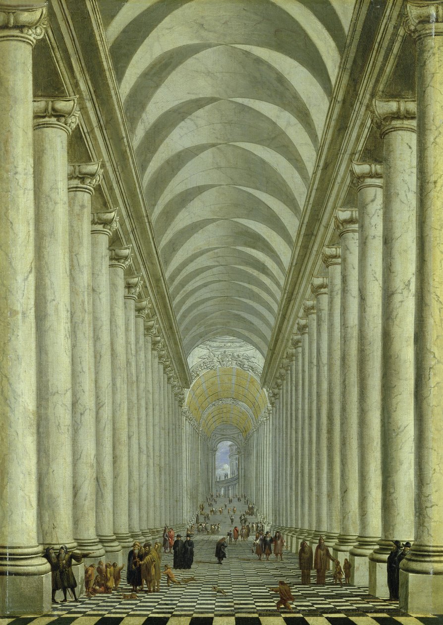Renesanční vnitřní schodiště, 1667 od Wilhelm van Ehrenberg