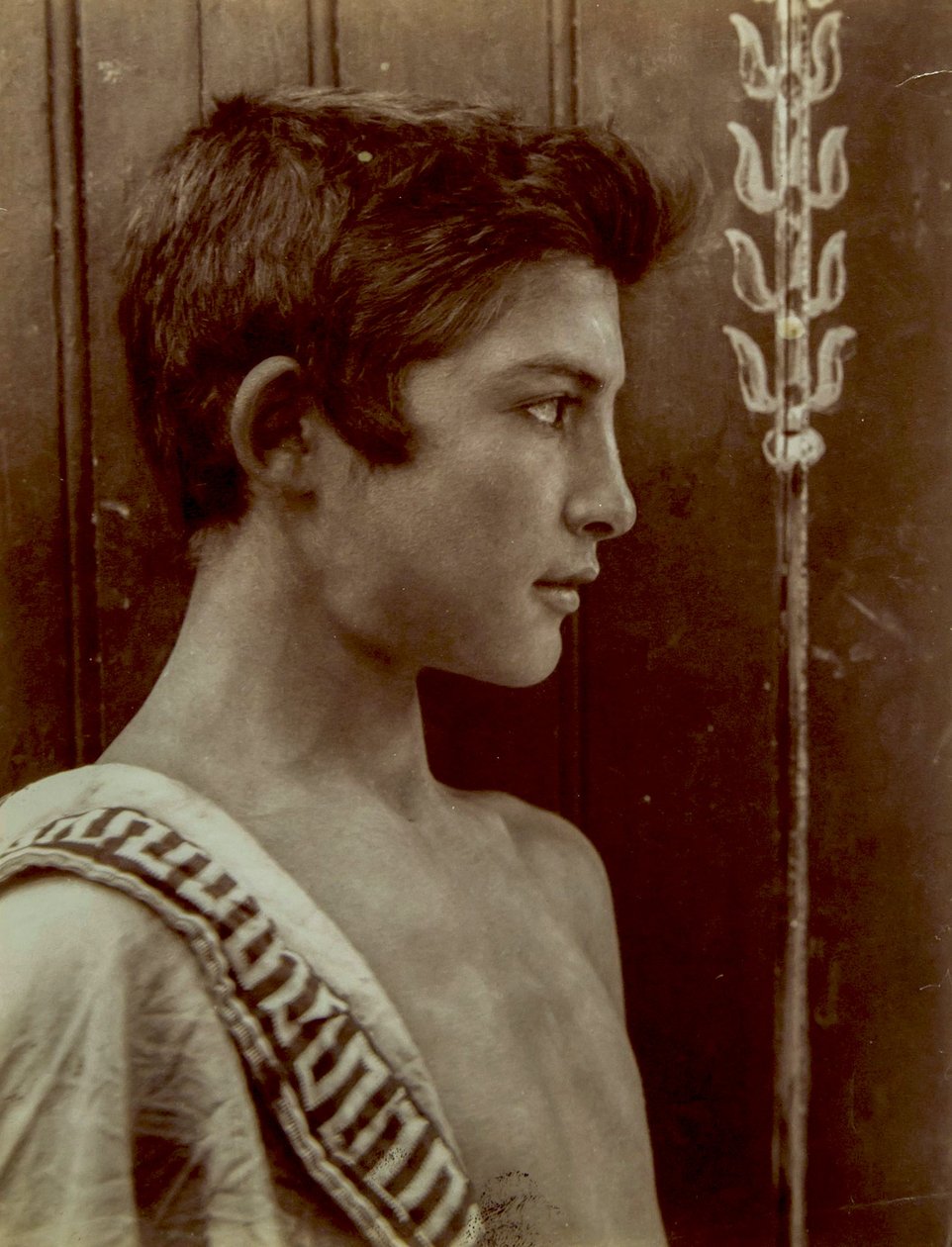 Portrét sicilského chlapce, asi 1897 od Baron Wilhelm von Gloeden
