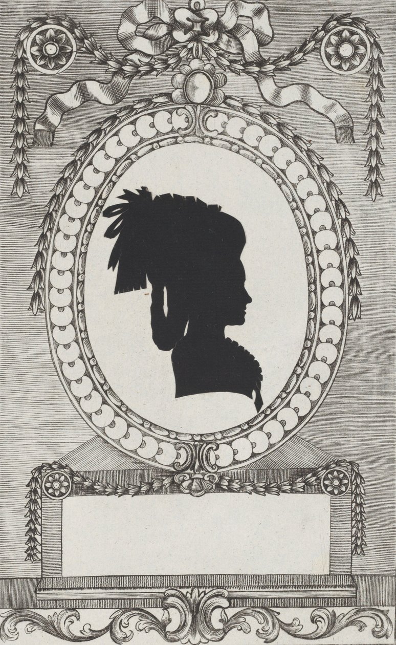Silueta hraběnky Lodroni, 1784-1834. od Wilhelm Ackermann