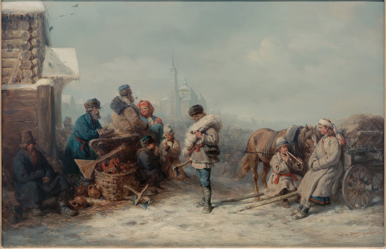 Veletrh v Jelně ve Smolenské gubernii od Wilhelm Amandus Beer