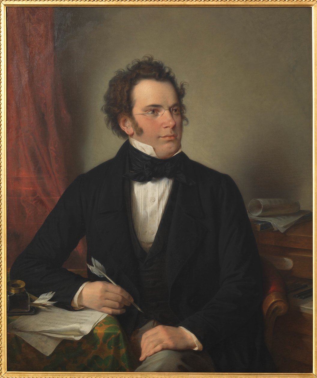 Portrét Franze Schuberta 1797-1828, 1875. od Wilhelm August Rieder