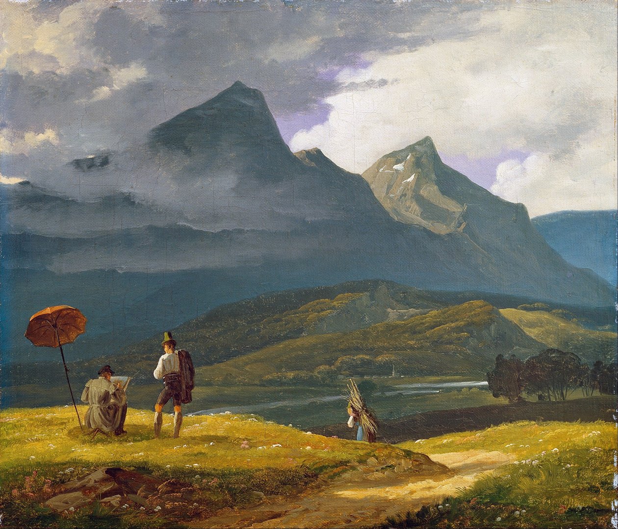 Horská krajina od Wilhelm Bendz