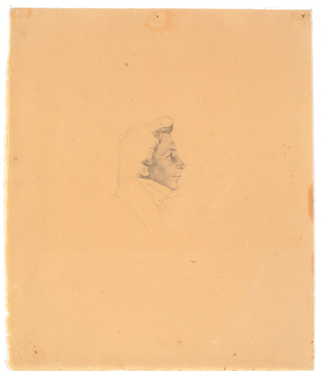Porträt von Bernhard Stange od Wilhelm Bendz