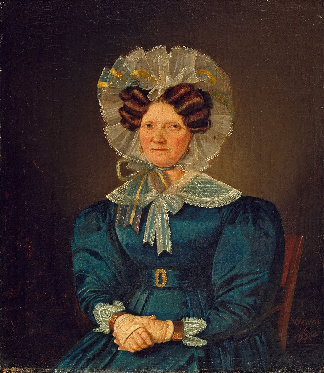 Portrét Mette Sophie Fuglsangové, umělcovy tety od Wilhelm Bendz