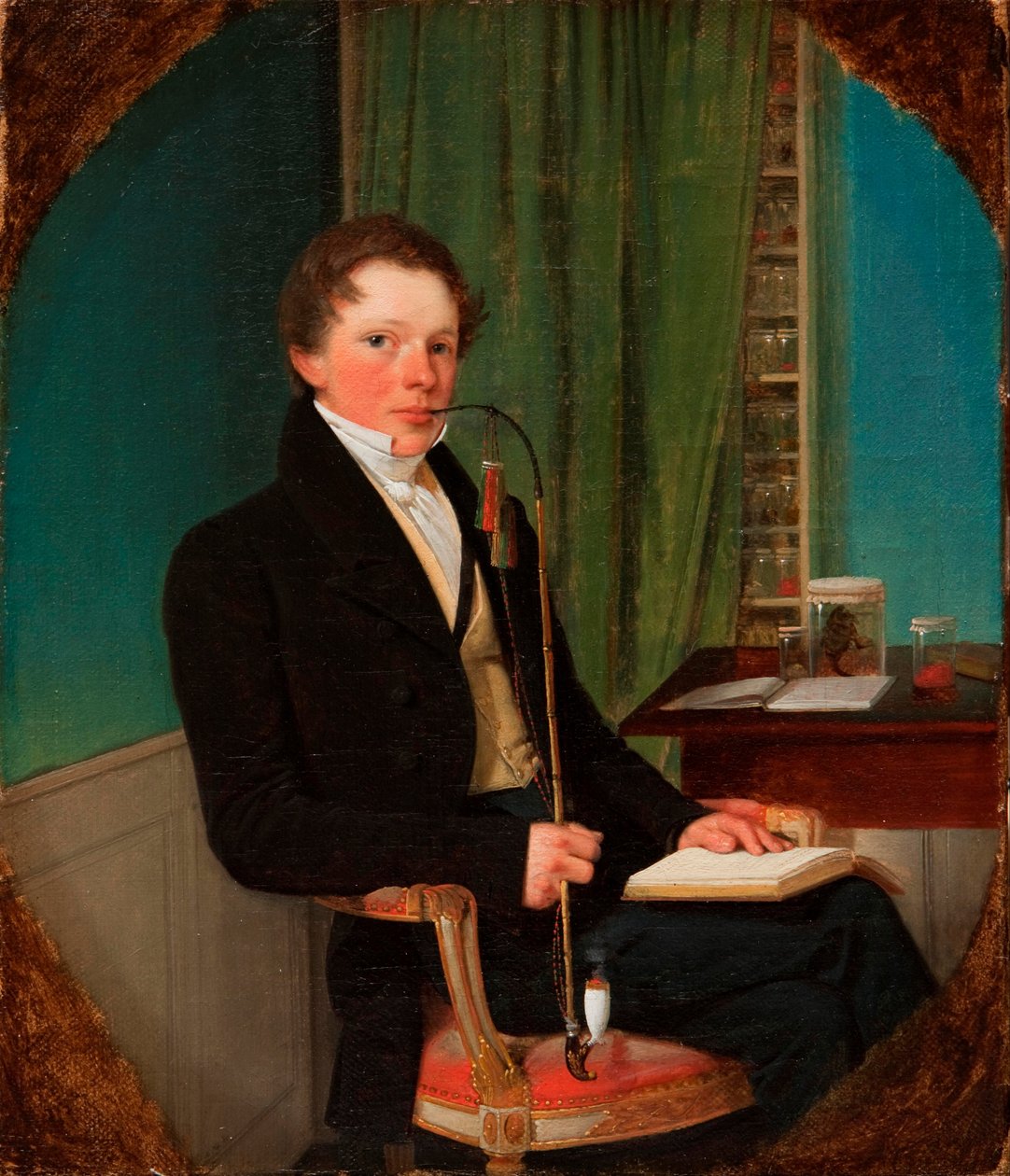 Portrét anatoma Henrika Carla Banga Bendze. Umělcův bratr. od Wilhelm Bendz