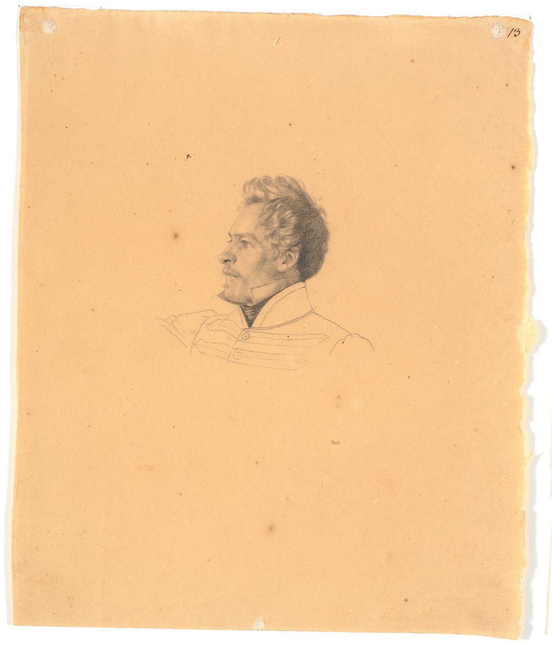 Portrét medailérky Christen Christensenové od Wilhelm Bendz