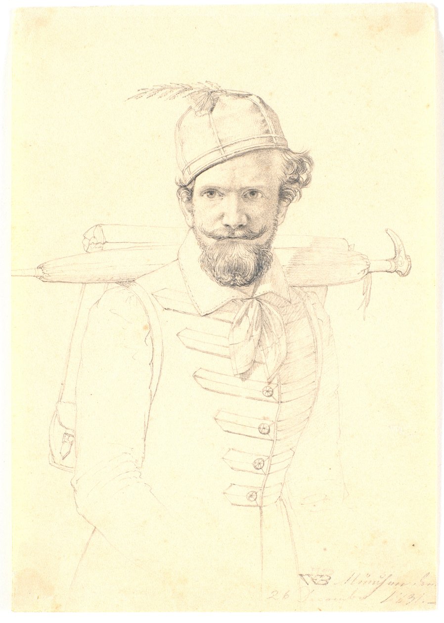 Autoportrét s trny od Wilhelm Bendz