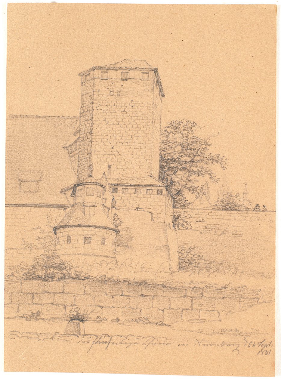 Budova věže. Norimberk od Wilhelm Bendz