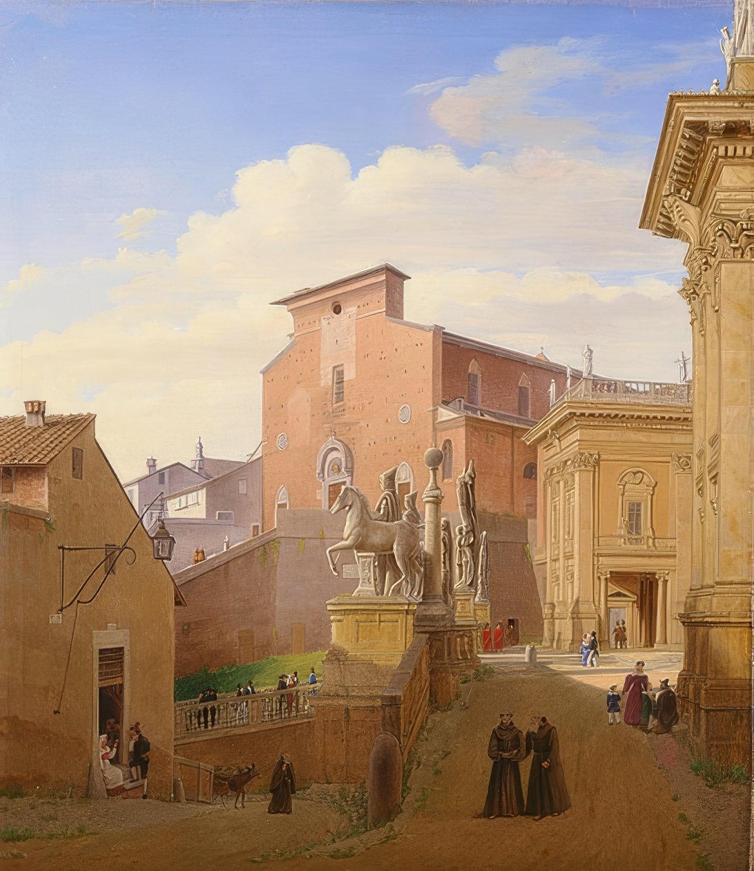 Santa Maria Maggiore Aracoeli v Římě 1831 od Wilhelm Brücke