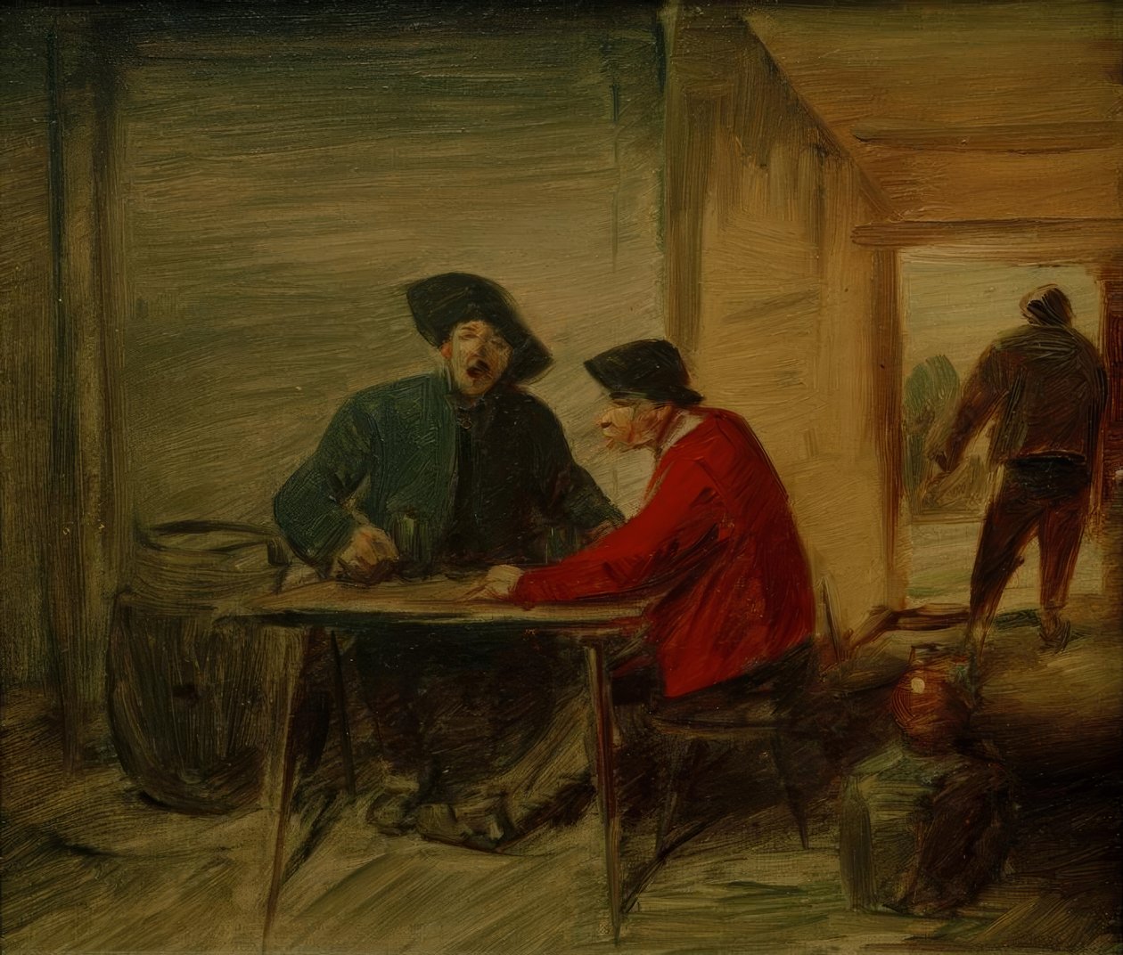 Vyřezávání farmářů v hospodě od Wilhelm Busch