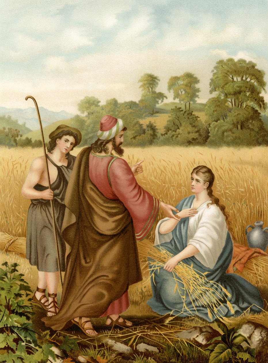 Ruth na Boazově poli (barevné lito) od Wilhelm Ebbinghaus