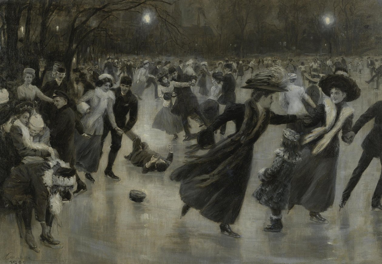 Party on the Ice, 1909 od Wilhelm Gause