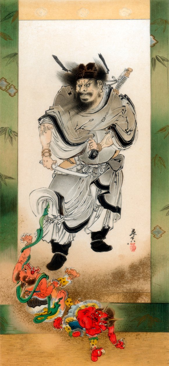 Shoki a démoni, c1880 1886. od Wilhelm Greve