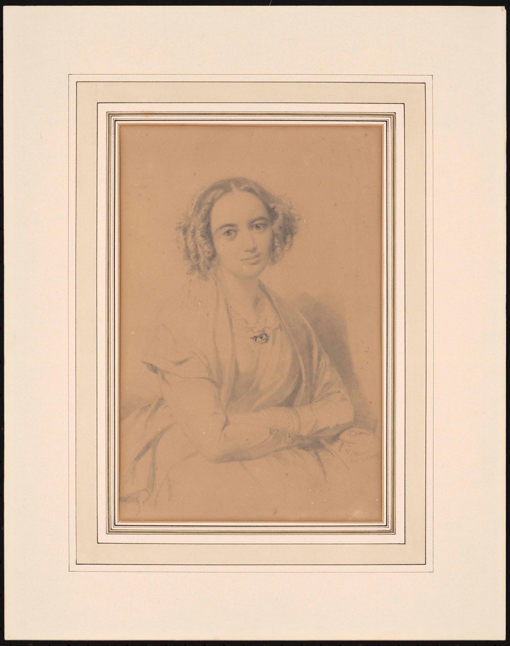 Portrét skladatelky Fanny Hensel rozené Mendelssohn 1805-1847, 1847. od Wilhelm Hensel