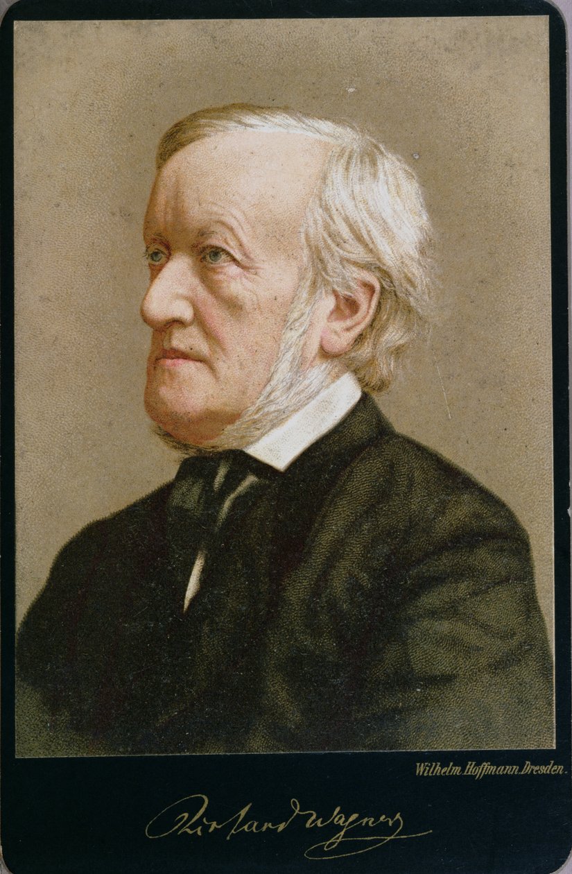 Portrét Richarda Wagnera (1813-83) (barevné foto) od Wilhelm Hoffmann