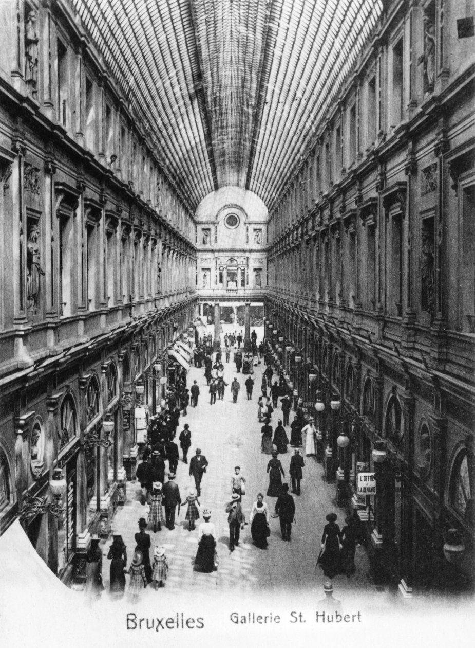 St. Hubert galerie v Bruselu, c.1900 od Wilhelm Hoffmann
