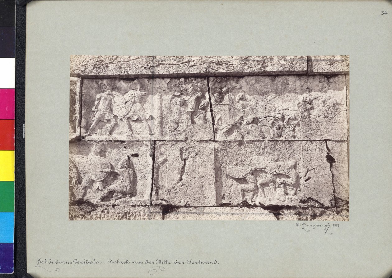 Detail vlysu z Heroonu v Tryse od Wilhelm J. Burger