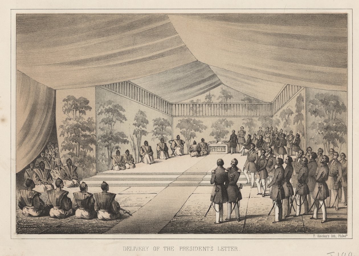 Doručení prezidentova dopisu, 1855 od Wilhelm Joseph Heine