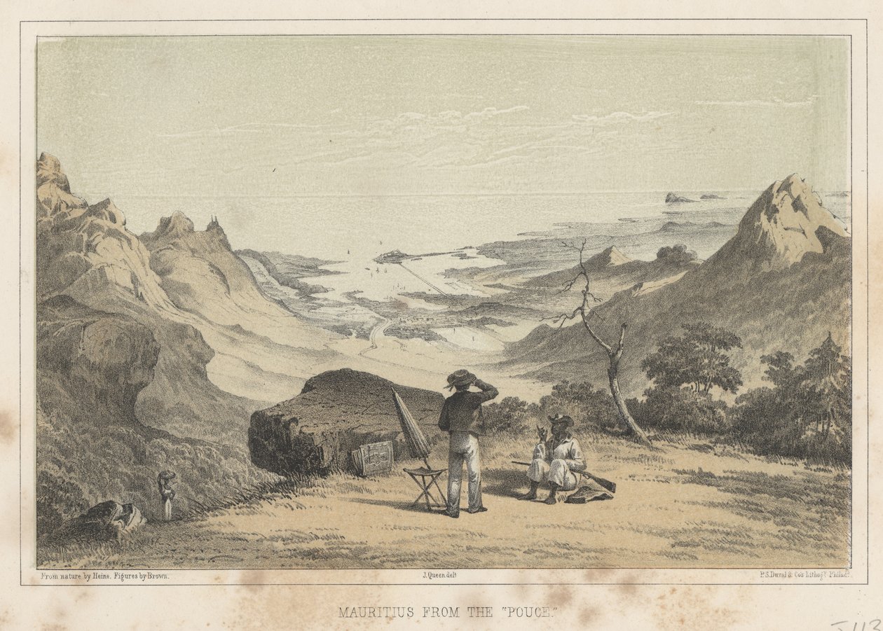 Mauricius z Pouce, 1855 od Wilhelm Joseph Heine